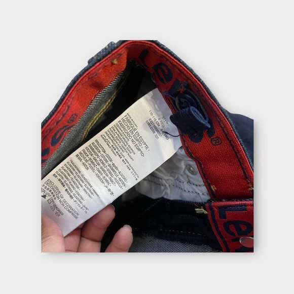 Levi's 511 Slim Stretch Dark Wash Jeans - Picture 3 of 5